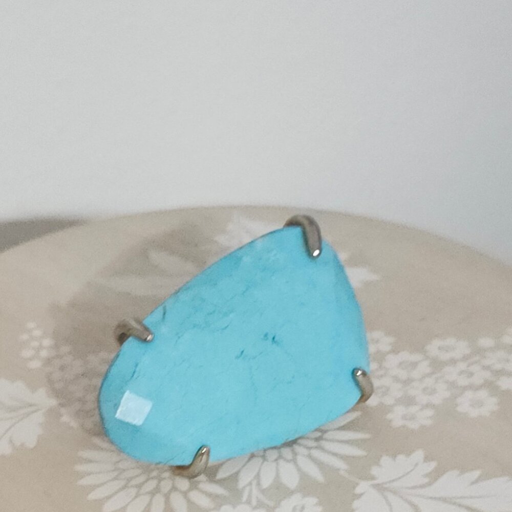Kendra Scott Turquoise Blue Statement Ring 6